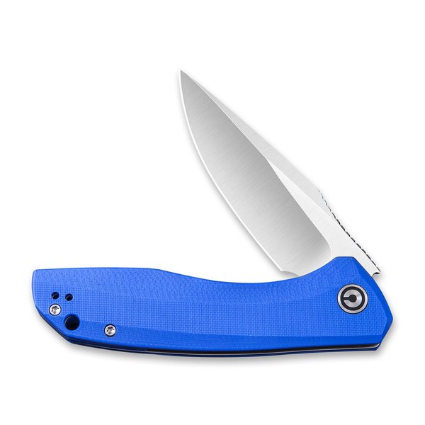 Baklash Flipper Knife Blue G10 Handle (3.5'' Satin 9Cr18Mov) C801F
