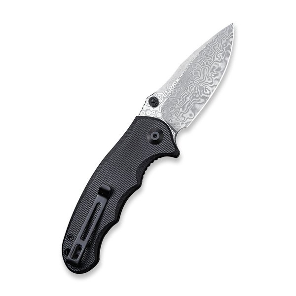 Hooligan Thumb Studs Knife Black G10 Handle (2.98'' Damascus) C913DS-1